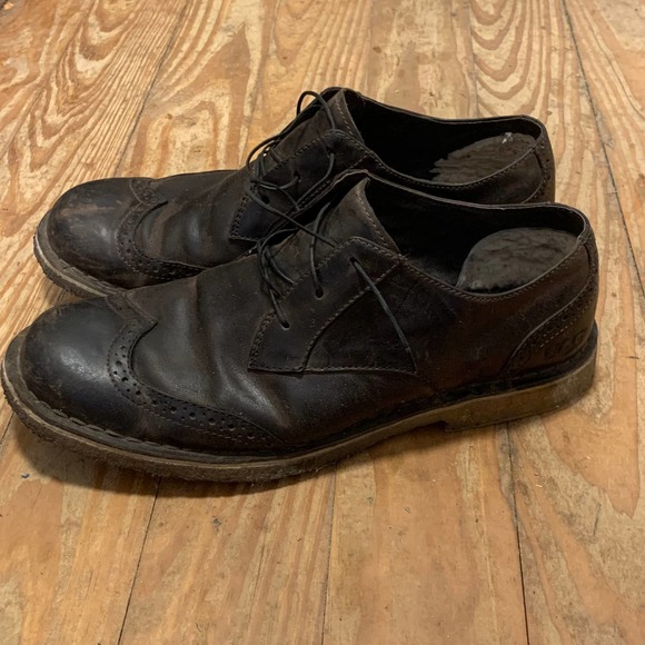 UGG Men’s Size 9 Brown Leather Brogue Oxfords Crepe‎ Soles main image 8